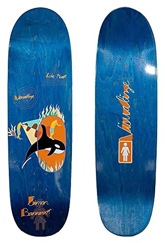 Skateboard Girl Bannerot Visualize Loveseat Deck Blue 9.0
