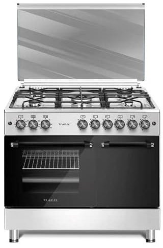 Cucina da 90x60 Lar.El forno a GAS con vano porta bombola 5 fuochi acc. elettrica