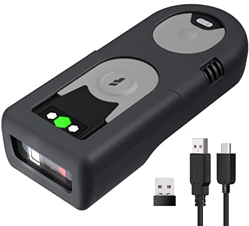 Inateck Lettore Codice a Barre 1D CCD Bluetooth, con Adattatore USB da 2,4 GHz, Scansione dello Schermo, Comandi di Scelta Rapida Esclusivi, BCST-43
