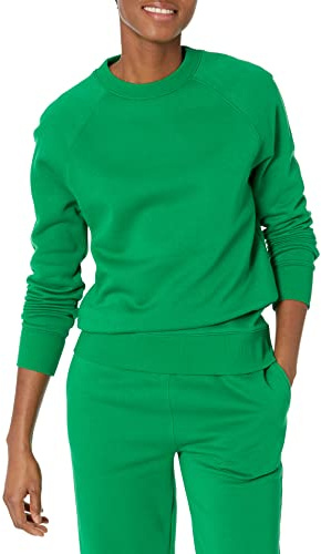 Amazon Essentials Damen Langärmliges Sweatshirt Mit Rundhalsausschnitt Und lockerer Passform (In Übergröße Erhältlich)