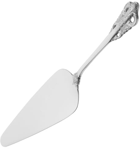 CALLARON Wedding Decor Stainless Steel Cake Server Pie Server Cake Knife Pizza Cutters Scraper Tart Dessert Slicer Cake Silvery Serving Spatulas For Wedding Birthday Loaves Egg Butter Vintage Decor
