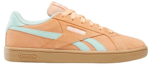 Reebok Court retro sneakers för kvinnor, SUNKUSSEDORANGE/GLITCHAQUA/gummi, 38 EU, Sunkissed orange glitter aqua gummi, 38 EU