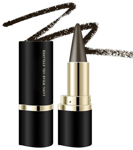 Waterproof Gel Eyeliner - Long Wear Gel Eye Liner | Long-Lasting Smudge-Proof Eye Liner Gel Makeup Tool | Multi-Functional Highly Pigmented Gel Eyeliner for Women (Brown)