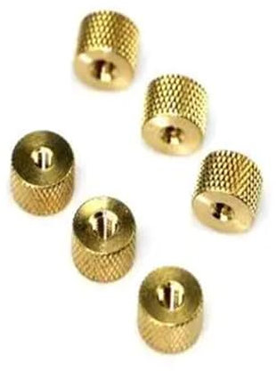 10pcs M2 M2.5 M3 M4 Solid Brass Thumb Nut Brass Knurled Nut Cylindrical Adjust for Water Cooling PC Case Model(M4)