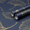 Yomshi Papel tapiz autoadhesivo azul y dorado, 44 cm x 12 m, papel tapiz de hojas de ginkgo para pared, muebles y gabinetes