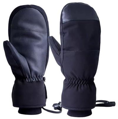 Factorys Winterhandschuhe Herren Damen, Wasserdicht Fausthandschuhe Winter Warm Fäustlinge, Thermo Winterhandschuhe Skihandschuhe Touchscreen Snowboard Handschuh