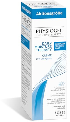 PHYSIOGEL Daily Moisture Therapy Creme für trockene Haut, 200 ml | Tägliche Feuchtigkeitscreme, regenerierend, schützt vor wiederkehrender Trockenheit