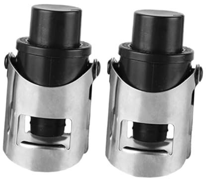 Cabilock 2piezas Tapones De Vacío para Botellas De Vino Tapón Sellador De Vino Bomba De Vacío para Mantener Las Burbujas
