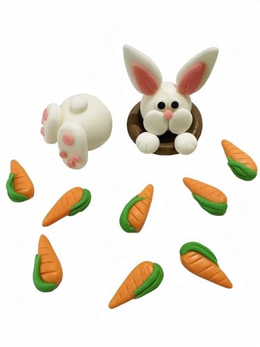 Bunny rabbit cake topper decoration, edible, cute cake topper, childrens cake decoration