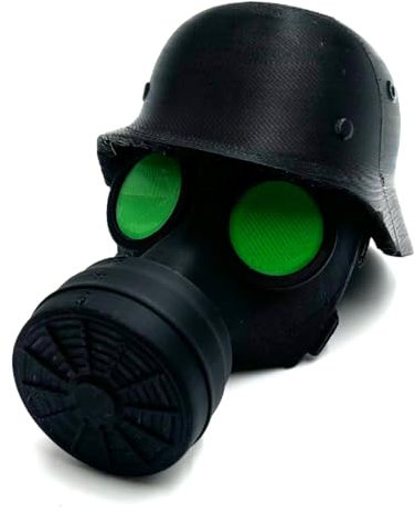 VPOUERY Anhängerkupplung Abdeckkappe, lustige Gasmaske, wasserdicht & staubdicht, Schutz für Anhänger Kugelkopf, Dekoration,（ Grün）