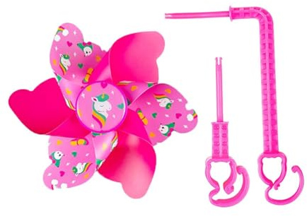 Baoblaze Handlebar Pinwheel Kids Bike Windmill Cycling Accessory Lightweight Girls Toy Ornament Children Windmill for
