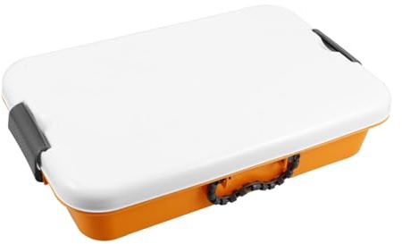 Vassoio di Sabbia Portatile con Coperchio in Plastica Giallo | Box per Gioco e Riordino, Uso Interno O’aperto, Design Robusto per Bambini