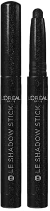 L'Oréal Paris Shadow Stick Crayon Fard Paupières Longue Tenue 290 Noir | Texture crème fondante, Application fluide, Résistant bavures, Facile à estomper, 5 teintes disponibles