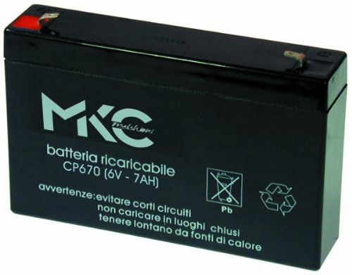 Melchioni Batteria al Piombo 6 Volt 7 Ampere