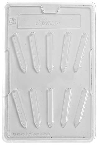 10 Stampi Cavità Disegno Matita/Pastello per Cioccolato