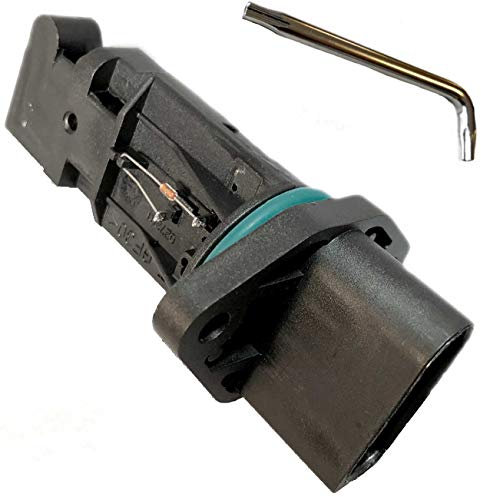 Twowinds - Caudalímetro Compatible con Audi A3 A4 A6, Seat Ibiza Leon Toledo Alhambra, VW Golf 4 New Beetle Polo - 0281002461-0986284007 - Medidor Masa Aire - Flujometro (llave incluida)