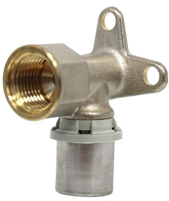 Arcanaute - Raccord multicouche à sertir - Raccord multicouche à sertir TH - Coude Femelle applique 1/2 (15/21) - Ø20x2,0 -