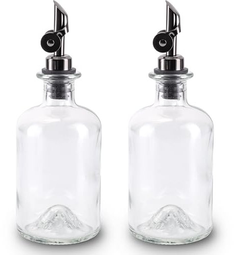 Lifestyle Lover Sucrier en verre 350 ml, doseur en acier inoxydable, idéal pour le sucre blanc/marron, cacao (Lot de 2)