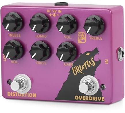 Caline DCP-02 Brutus Distortion Overdrive Pedal de efectos de guitarra dual