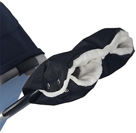 ITODA Handwärmer Kinderwagen Lenker Handshuhe Winter Kinderwagenmuff Warm Plüschfutter Handmuff mit Handyhalter Lenkerstulpen Winddicht Lenkerhandschuhe Universal Lenkermuffen für Buggy Radanhänger