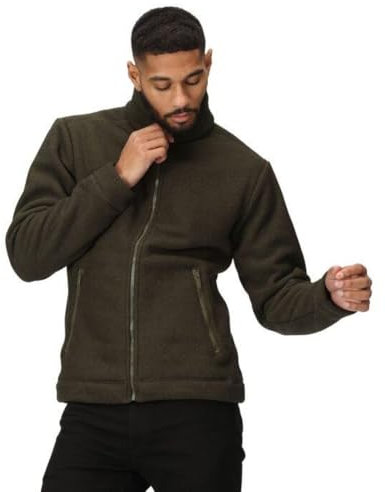 Regatta Herren Men's Garrian Ii Full Zip Fleece Jacket Fleecejacke, Dunkles kaki, M
