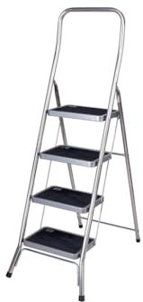 Facal sgabello in acciaio super effe 4 gradini