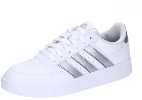 adidas Breaknet 2.0 Shoes, Zapatillas Mujer, Cloud White Silver Met Cloud White, 42 EU