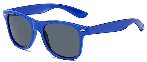 DRERIO Occhiali da sole polarizzati per bambini con lenti UV400 che bloccano il 100% dei raggi UV invisibili per bambini e bambine dai 3 ai 8 anni (Blu)