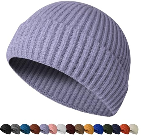 HiRui Fischermütze für Herren und Damen, Strickmütze, Wintermützen