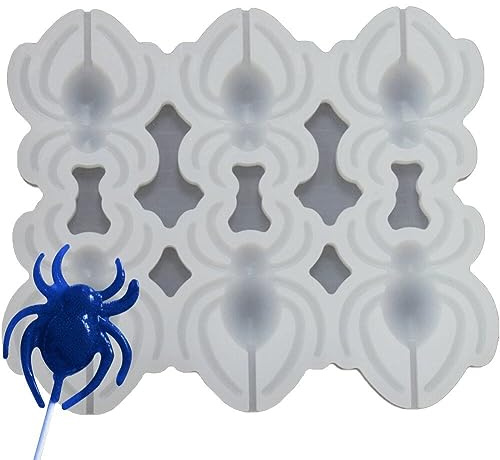 Halloween 3D Spinne Form Lutscher Silikon Form DIY Handgemachte Schokolade Süßigkeiten Form Kuchen Dekorieren Werkzeug Küche Backformen