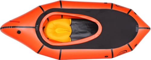 Schlauchboot Nortik Trek Raft mit Verdeck Rafting taugliches Schlauchboot Luftboot, Farbe:Orange-Schwarz, Ausstattung Nortik Falt-Schlauchboote:mit Verdeck