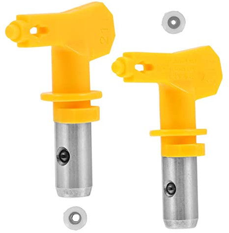 Veemoon 2pcs High Pressure Airless Paint Sprayer Tips Airbrush Nozzle Easy Install for Sprayer