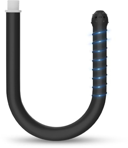 500mm Poire Lavement Rectale Adulte Flexible de Douche Sex Toys Anals,Poire de Lavement intime Anus Douche Tuyau Douche Réutilisable avec Filetage & Perles Anales Plug Anal,Lavement Anus Gode (6.0)