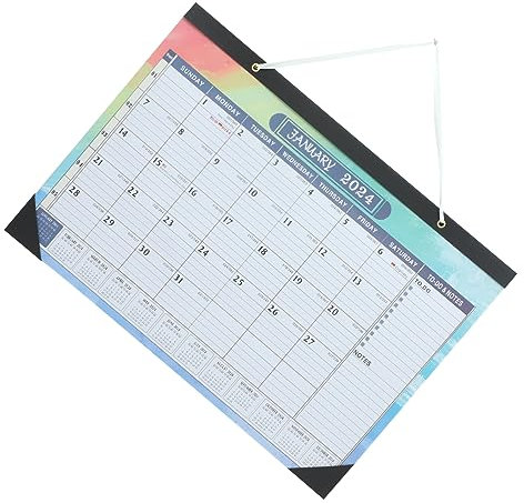 JEWEDECO Eleganter Wandkalender mit monatlichen Seiten für den täglichen Gebrauch Urlaubsgrüße