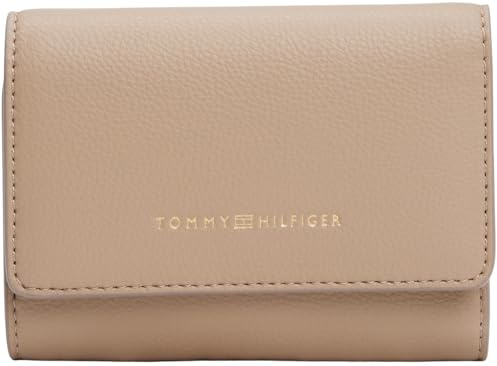 Tommy Hilfiger Damen Geldbörse Logotape Trifold Klein, Beige (Coastal Taupe), Einheitsgröße