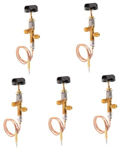 BESPORTBLE 5 Ensembles soupape de commande de foyer accessoires cheminée accessoires pour cheminée tube de brûleur de gril feu extérieur adaptateur pratique buses de bouteille de gaz