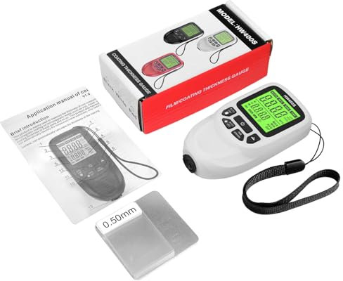 Lackdickenmessgeräte Digital Auto Beschichtung Dicke Messgeräte Tester Lackdickenmessgerät Messgeräte Große LCD-Hintergrundbeleuchtung