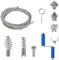 Sonda Sturatubi 5m, 12 mm Diametro, Spirale Di Scarico, Spirale per Pulizia Tubi Con Adattatori Manuali, Spirale Di Pulizia Dei Tubi, Coclea Di Drenaggio-Per Pulire Le Tubature, Nero