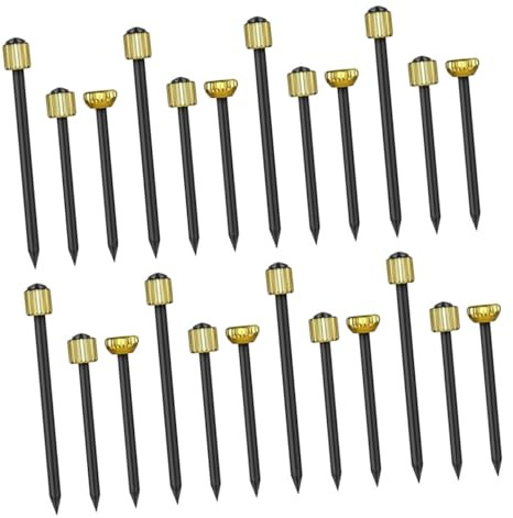 LIFKOME 90pièces Clous Pour Tableaux Et Cadres Tête Acier Noir Et Laiton Pour Accrocher Des Décorations Murales Outils De Suspension
