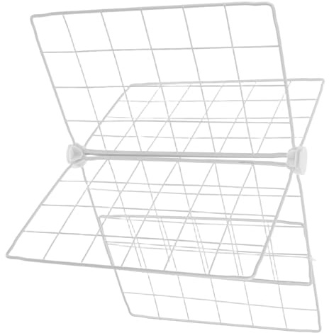 LABRIMP Divisor de Malla para Refrigerador y Congelador, Separador de Hierro Blanco Tamaño Ajustable, Instalación Fácil y Buena Ventilación | Malla Transpirable, Diseño por Capas, para Refrigerador y Arcón, Ayuda a Evitar Choques entre Artículos