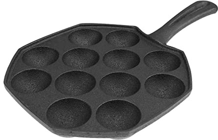 SOLUSTRE 12-Cup Non-Stick Cast Maker Pan Baking Mould for Home Cooking Japanese Cuisine Egg Tray Grill Plate