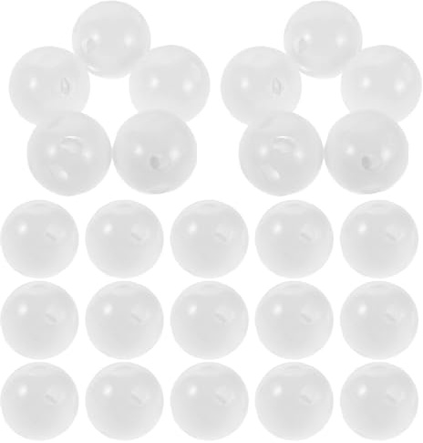 LIFKOME 30 Stück Geräuschspielzeug Für Babys Und Kleinkinder Babyspielzeug Kunststoffglöckchen Bastelmaterial DIY Glockeneinsätze Reparatureinsätze Für Haustierspielzeug Rasselbälle