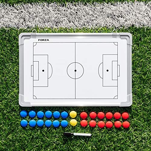 FORZA 45 cm x 30 cm coaching taktik brädor | 13 sportalternativ | dubbelsidig design (fotboll)