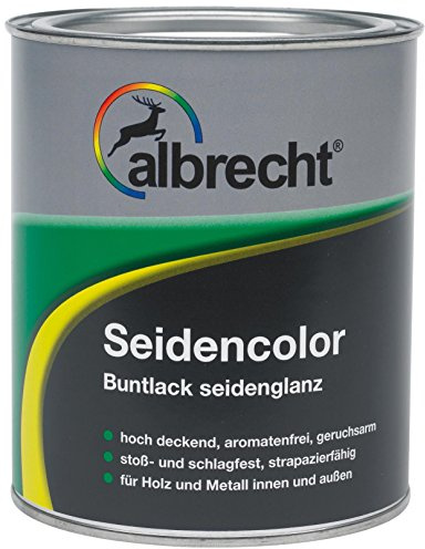 Albrecht Seidencolor Buntlack seidenglanz RAL 7001 375 ml, grau, 3400505850700100375