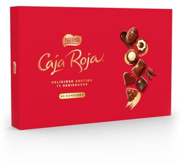 Caja Roja Bombones 800g | bombones de chocolate con leche en estuche ideal para compartir o regalar