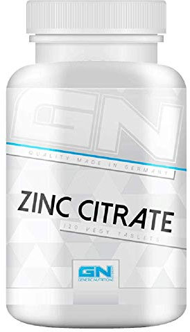 GN Laboratories Zinc Citrate – Hochdosierte Zink Tabletten 50 mg – Hohe Bioverfügbarkeit durch Zink Citrat – Vegan & Laborgeprüft – 120 Tabletten, Made in Germany