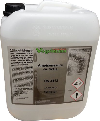Vogelmann Chemie GmbH, Ameisensäure 75%, Kanister 12 kg brutto