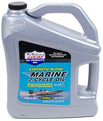 Lucas Oil Products 2 Stroke Oil, 2-Cycle Marine, Semi-Synthetic, 1 gal Jug, Each
