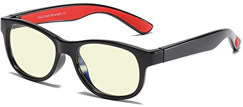 DUCO Blue Light Glasses for Kids Boys Girls Blue Ray Blocking Glasses Cute Computer Gaming TV Glasses for Children K015