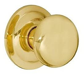 ANSAMER Pomo puerta entrada liso laton